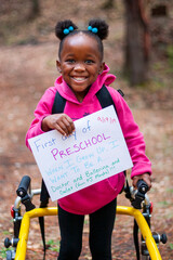 photo first day of preschool